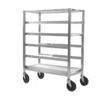 Thumbnail image #1 for Eagle Group Panco OPL-12-12A Mobile Pan Rack, 12-Slot, Aluminum, Front-Loading, 5" Centers, for 12-1/2" Platters