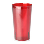Thumbnail image #1 for New Star Foodservice Inc. 46328 12 oz Red Pebbled SAN Plastic Tumbler Case of 6 Dozen