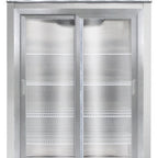 Thumbnail image #2 for Continental Refrigerator Designer Line D2RSNSSSGD Two-Section Reach-In Refrigerator, Sliding Glass Doors, Stainless Steel Interior & Exterior