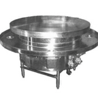 Thumbnail image #1 for GSW USA MBG-48 Mongolian BBQ Grill, 48-Inch Diameter, Floor-Standing, Flat Cold Rolled Steel Griddle, Manual Controls