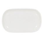 Thumbnail image #2 for Cal-Mil 24305-74-15 Oval White Melamine Plate, Flat, 7.25 x 4.5 x 0.75 in Case of 6