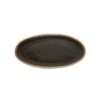 Thumbnail image #1 for G.E.T. GET P-183-BR Oval Melamine Platter, 18 x 13 in, Brown with Clay Trim Case of 3