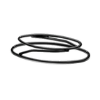 Thumbnail image #1 for G.E.T. SS3OV-RC . . Oval Reversible Display Stand, Rubber-Coated Steel, Black, 14 x 9 in or 11 x 7 in, 2-1/2 in H Case of 6