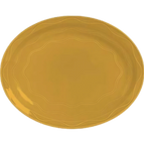 Thumbnail image #1 for Libbey Cantina 903033615 Porcelain Oval Rimmed Platter, 9-5/8" x 7-5/8", Saffron