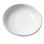 Thumbnail image #1 for Tableware Solutions USA Dapple Blue by Continental 50RUS119-141 Round Salad Bowl, 40 oz, White with Blue Rim, 8-3/4 in Case of 12