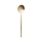 Thumbnail image #1 for Kadra Kitchenware Vikko Dine VF-SS10-VCG Bouillon Spoon, Brushed Champagne Gold, 18/10 Stainless Steel Case of 12