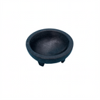 Thumbnail image #1 for CAC China SLDB-4 Round Plastic Molcajete Salsa Bowl, 4 oz, Black, Stackable Case of 24