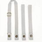 Thumbnail image #1 for Chef Works XNS09-ECR-0 Bib Apron Interchangeable Neck & Waist Straps, Snap-Tab, Polyester, Ecru