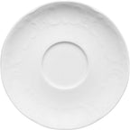Thumbnail image #1 for Libbey Mozart by Bauscher 657691812000000 Porcelain Saucer, 6-1/7" Diameter, Round, Embossed