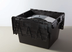 Thumbnail image #2 for American Metalcraft Stackable Collapsible Polyethylene Chafer Storage Crate, Black