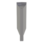 Thumbnail image #1 for Glastender, Inc. Elevation E-CIW-15 Underbar Inside Wedge Corner Drainboard, Removable Perforated Insert, 15° Angle, 24" Deep, Backsplash