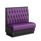 Thumbnail image #1 for ATSMFG ATS AT&S-AS-KR42-BT GR8 Karender Standard Booth, single, 48" long x 42" high, Sewn Button-tuft back, Upholstery and foam fitted over a