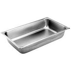 Thumbnail image #1 for AllPoints Foodservice Parts & Supplies Series 2000 1331120 1/9 Size Solid Stainless Steel Steam Table Pan, 4" Deep, 24 Gauge