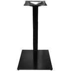 Thumbnail image #1 for Oak Street B22SQUARE-BAR Square Steel Table Base, 22" x 22" Foot, 3" x 3" Column, 40-3/4" Bar Height, Matte Black