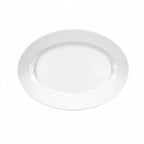 Thumbnail image #1 for G.E.T. Simplicity - EGS D710OV-W Deep Oval Melamine Plate, White, 10 x 7 x 1 in Case of 6