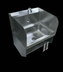 Thumbnail image #4 for Steel Works Stainless 17 x 15-1/4 Inch Wall-Mounted Hand Wash Sink with Knee Operated Valve and Gooseneck Faucet