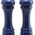 Thumbnail image #1 for Chef Specialties Autumn Hues 08702 8" Cobalt Blue Wood Salt and Pepper Mill Set