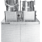 Thumbnail image #1 for Southbend (Middleby) Southbend Steam EMT-6S-6 Electric Double Tilting Kettle Cabinet with Two 6-Gallon Kettles, Stainless Steel, Integrated Sinks