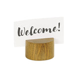 Thumbnail image #1 for Cal-Mil 22451-99 Block Sign Holder, 2" Diameter x 1.25"H, Rustic Pine Wood Case of 6