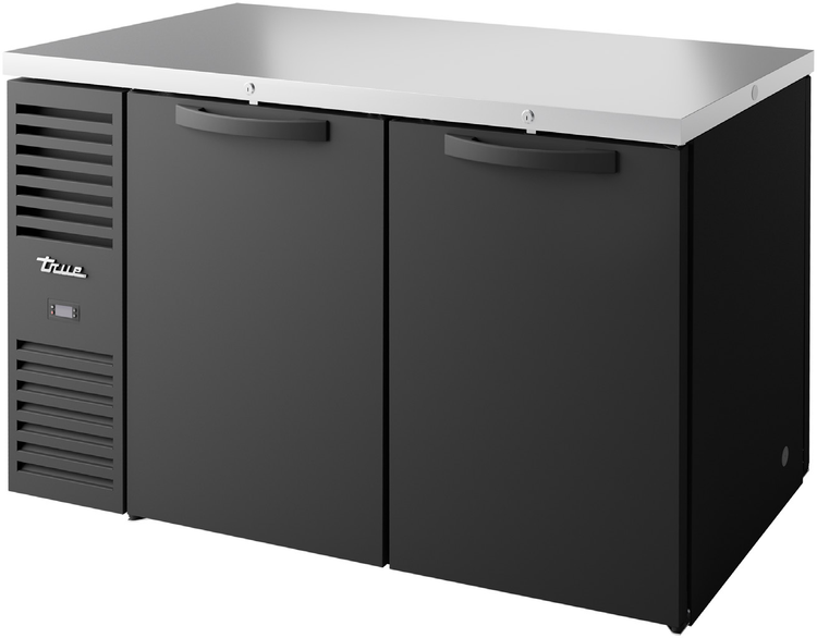 Product image #5 for Two-Section Pass-Thru Single-Zone Refrigerated Back Bar Cooler, 60-Inch Wide, 4 Solid Doors