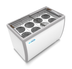 Thumbnail image #6 for KoolMore 50-Inch 8-Tub Ice Cream Dipping Display Freezer with Sliding Glass Top, 13 Cu. Ft.