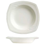 Thumbnail image #1 for Libbey Elan 905437890 Square Porcelain Soup Bowl, 14 oz, 9"