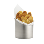Thumbnail image #2 for TableCraft Products R44 Stainless Steel Round Fry Cup, 17-1/2 oz., 3-3/4" Diameter x 4-1/4" Height Case of 12