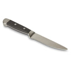 Thumbnail image #1 for Concasse MCCFM05 Wrought Steak Knife, 5-Inch Stainless Steel Blade, Black Plastic Handle Case of 36