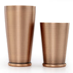 Thumbnail image #1 for Mercer Culinary Barfly M37313ACP 2-Piece Weighted Cocktail Shaker Set, 28 oz & 18 oz, Stainless Steel, Antique Copper Exterior Case of 6