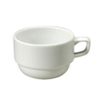Thumbnail image #1 for 1880 Hospitality Royale by Oneida® R4220000535 Porcelain Coffee Cup, 3-1/2 oz, Stackable, Handled, Bright White Case of 3 Dozen