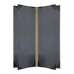Thumbnail image #2 for Risch EVERGREEN-6V 4.25X11 Hardback Faux-Leather Booklet Menu Cover, 4-1/4" x 11", 6-View, Black Case of 25