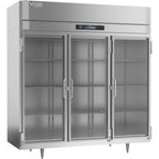 Thumbnail image #1 for Victory Refrigeration UltraSpec™ RSA-3D-S1-G-HC Three-Section Glass-Door Reach-In Refrigerator, Self-Contained, Stainless Steel Exterior
