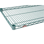 Thumbnail image #1 for AllPoints Foodservice Parts & Supplies Metro 1261205 Wire Shelf, 36"W x 18"D, Green Epoxy-Coated Finish