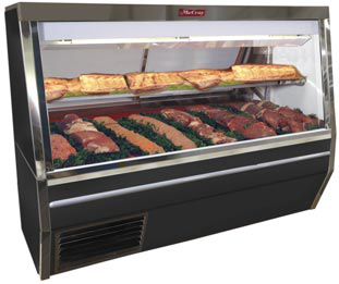 Product image #5 for Howard-McCray 34N Series 48-Inch Full-Service Double Duty Red Meat Service Case, Self-Contained, LED Lighting, White