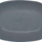 Thumbnail image #1 for International Tableware Strata™ SR-18 ™ Oval Stoneware Platter, 6-3/4" x 4-5/8" x 1-1/2", Reactive Glaze, Two-Tone 1 Dozen