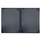 Thumbnail image #2 for Risch STERLING-2V 8.5X11 Double-Fold 2-View Shimmer Metallic Vinyl Menu Cover, 8-1/2 x 11 Inches Case of 25