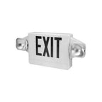 Thumbnail image #1 for AllPoints Foodservice Parts & Supplies 2531250 Lighted Double-Face Exit Sign with Battery Backup and 2 Emergency Lights, Wall/Ceiling Mount, 120V