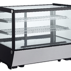 Thumbnail image #5 for Omcan USA 47278 34.6-Inch Countertop Refrigerated Display Case, Full Service, Black, Digital Control, Sliding Rear Doors