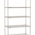 Thumbnail image #1 for Metro Super Erecta SE-1848S-86-S5 Stationary Starter Wire Shelving Unit, 48"W x 18"D x 86"H, 800 lb. capacity per shelf, 2000 lb. capacity per unit