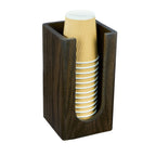 Thumbnail image #2 for Cal-Mil 22430-112 Cup and Lid Organizer, 5" x 5" x 9"H, Dark Stained Oak Wood