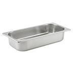 Thumbnail image #1 for Omcan AW334 Gelato Pan, 3.9 liter capacity, reinforced impact-resistant corners, polished stainless steel, NSF