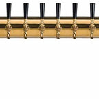 Thumbnail image #5 for Micro Matic USA PT4A-10PVDKR Pass-Thru Countertop Glycol-Cooled Draft Beer Tower, 10 Faucets, 2 Columns, PVD Brass Finish