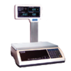 Thumbnail image #1 for Alfa International CAS A2JR-60LP Digital Price Computing Scale, 60 lb Capacity, Stainless Steel Platform, Display Pole