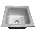 Thumbnail image #1 for GSW USA FS-1262 Cast Iron Floor Sink, 12" x 12" x 6", 2" Drain with Drain Strainer