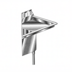 Thumbnail image #1 for AERO Manufacturing Aerospec 2I-1818 Integral Drainboard, 14-Gauge 300 Series Stainless Steel, 18" x 18", 10" Backsplash