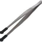 Thumbnail image #2 for JB Prince U976 12-Inch Stainless Steel Tweezers with Silicone Tips