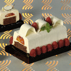 Thumbnail image #2 for Matfer Bourgeat 362004 Trapeze-Shaped PVC Buche Cake Mold, 22-1/2"L x 3-1/4"W x 2-1/2"H