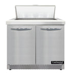 Thumbnail image #1 for Continental Refrigerator Designer Line D36N8-FB 36-Inch One-Door Refrigerated Sandwich Prep Table, Front-Breathing, 8-Pan