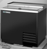 Thumbnail image #5 for True 36-Inch Flat Top Bottle Cooler with Stainless Steel Countertop, 1 Lid, and Black Exterior