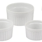 Thumbnail image #2 for JB Prince R435 4 Porcelain Ramekin, 8 oz, 4" Diameter x 2"H, White